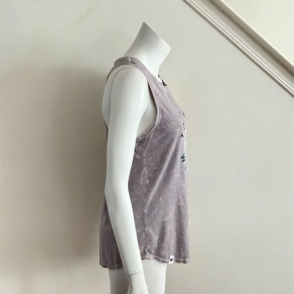 Peloton Flow Racer Tank Washed Silver Racerback M - Picture 9 of 10